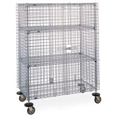 Metro SEC53EC-4 Chrome Security Cage with (2) 24" x 36" Super Erecta® Shelves