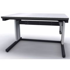 Production Basics 2002 Easy-Lift Dual Leg Standard Laminate Hand-Crank Lift Workstation, 36" x 48"