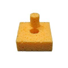 SIR S35WH-P10 Solder Tip Cleaning Sponges with Perforated Hole, 2.6" x 2.6" x 1" (Pack of 10)