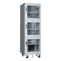 StatPro XUSTLTUS1001-CM Super Fast Dry Cabinet with 3 Chambers & Glass Doors, 26" x 23.6" x 76", 10%-50% RH