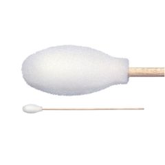 Texwipe TX720B Polyurethane Foam Covered Cotton Swab with Wood Handle, 6.063"