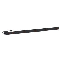 Treston 14-91118979 M53 Upright Mounted Adjustable 15-Amp Black Aluminum Power Rail with 10 Outlets, 53"