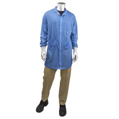 Uniform Technology Long ESD Sheer Lab Coat with 3 Pockets