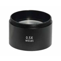 Auxiliary Objective Lens for 7-45x Stereo Zoom Microscopes, 0.5x