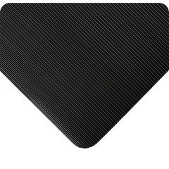 Wearwell 381 Standard Corrugated Vinyl Runner Mat, Black