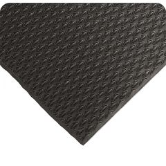 Wearwell 475 Kushion Walk Mat, Black, Unslotted