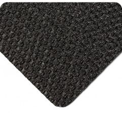 Wearwell 480 Abrasive Coated Kushion Walk Mat, Black, Unslotted