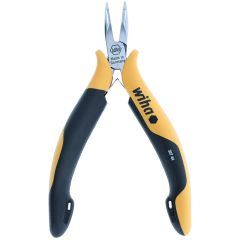 Wiha 32744 Precision Smooth Jaw Snipe Chain 45&deg; Bent Nose Pliers, 4.75" OAL