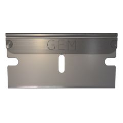 AccuForge AGBL-7009-0000 Gem3® Uncoated & Degreased Single Edge 0.009" Stainless Steel Blades with Steel Backing, 100 pc. Cartridge (Case of 10)
