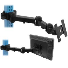 BenchPro™ MHLV Upright Mounted Articulating Monitor Arm
