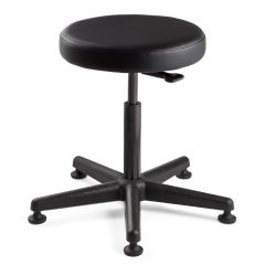 Bevco 3500-V Bench Height Backless Stool with 5-Star Base, Vinyl