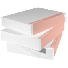 Papel ESD-Safe, blanco con rayas rosas, 8.5" x 11", 500 hojas