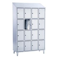 CleanPro® Stainless Steel Box Lockers with 16 Compartments