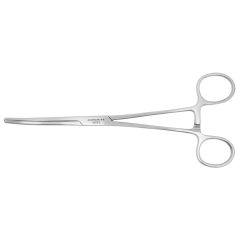 Excelta 40-SE ★★ Cleanroom-Safe Locking Hemostat with 25° Curved, Serrated Jaw, 8.0" OAL 