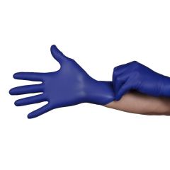Hourglass HandPRO® RoyalTouch300™ Powder-Free Nitrile Exam Gloves with Textured Fingertips, Royal Blue, 9.5"