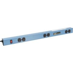 Canal eléctrico MTS con 6 tomas de corriente, EZE azul, 34"