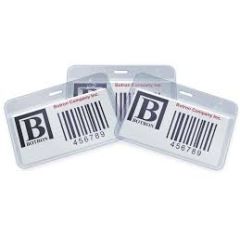 Botron BH120 ESD-Safe Vertical ID Holder, Clear, 2.5" x 4"
