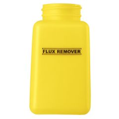 Menda 35591 durAstatic® Dissipative HDPE Bottle, Yellow with "Flux Remover" Print, 6 oz.