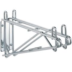 Metro 2WD14S Stainless Steel Direct Wall Mount Double Bracket, 14"