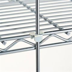 Metro R52C Chrome Rods for Wire Shelves, Includes 4 Tabs, 52"