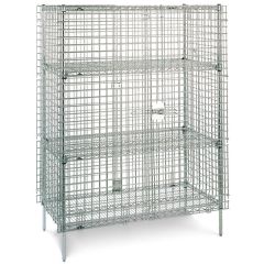 Metro SEC55C-4 Chrome Security Cage with (2) 24" x 48" Super Erecta® Shelves