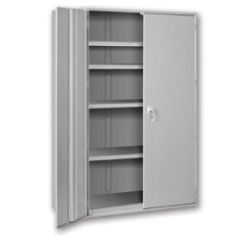 Pucel HDSC-3678-19-4 Heavy Duty Storage Cabinet w/ 1 Fixed 3 Adj. Shelves, 36" x 78" x 19"