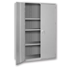 Pucel HDSC-4860-19-3 Heavy Duty Storage Cabinet w/  1 Fixed 2 Adj. Shelves , 48" x 60" x 19"
