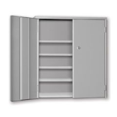 Pucel WBC-2621-4 Wall or Bench Storage Cabinet w/ 4 Shelves, 26.5" x 9" x 21" 
