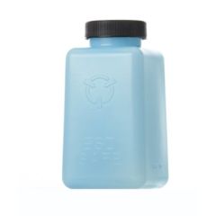 R&R Lotion SQB-6-ESD Square Storage Bottle with Lid, Blue, 6 oz.