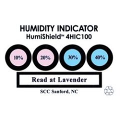 SCS MIL Standard 4-Spot Humidity Indicator Card, 10% 20% 30% 40% RH, Can of 100