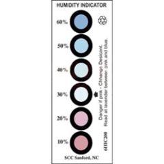 SCS MIL Standard 6-Spot Humidity Indicator Card, 10% 20% 30% 40% 50% 60% RH, Can of 200