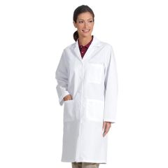 Fashion Seal® 477 Poplin Traditional Womens' Lab Coat with 1 Inner & 2 Oversized Outer Pockets, White