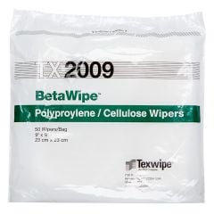 Texwipe TX2009 BetaWipe™ Polypropylene/Cellulose Wipes, 9" x 9"