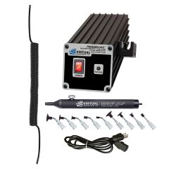 Virtual Industries TV-1000-110 ESD-Safe TWEEZER-VAC® 110V System with Buna-N Static Dissipative Non-Marking Vacuum Cups