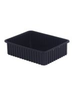 LEWISBins DC3060-XL ESD-Safe Conductive Divider Container, Black, 17.4" x 22.4" x 6"