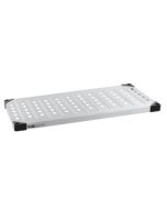 Metro 1448LS Louvered/Embossed Stainless Steel Super Erecta Solid Shelf, 14"x48"