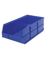 Quantum SSB485 Stackable Shelf Bins, Blue, 11" x 20.5" x 7"