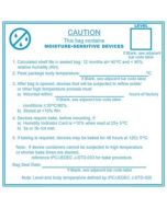SCS JEDEC113 Moisture Warning Labels, 4" x 4", Roll of 100