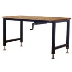 BenchPro AMWL3672 Manual Lift Workbench with Lacquered Maple Butcher Block Top, 36" x 72"