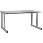 CleanPro® Stainless Steel Cantilevered Workbench with Stainless Steel Work Surface, 24" x 48"