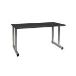 BenchPro™ DSZ2460 Stainless Steel Cantilevered Workbench with 0.75" Phenolic Resin Work Surface, 24" x 60"