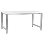 BenchPro™ 24" x 24" Stainless Steel Workbench with LisStat™ ESD Laminate & Rounded Front Edge