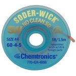 Chemtronics 60-4-5 Soder-Wick No Clean Desoldering Braid, Blue, 0.110