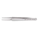 CHP 2A-SA General Purpose Anti-Magnetic Stainless Steel Tweezer with Round, Flat Pointed Tips, 4.75" OAL