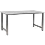 CleanPro® 24" x 36" Stainless Steel Workbench with 0.5" Perforated Stainless Steel Work Surface