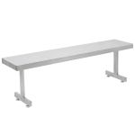 CleanPro SGB Stainless Steel Gowning Bench with Solid Top & Recessed Legs