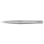 Excelta 1-SA-SE ★ Stainless Steel Tweezer with Straight, Very Fine Pointed Tips