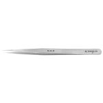 Excelta SS-SA-SE ★ Stainless Steel Tweezer with Straight Slim, Very Fine Pointed Tips