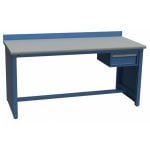 Lista XSTB101-60PT 30" x 60" Technical Bench with Laminate Work Surface & Hanging Drawer Bright Blue