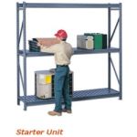 Tennsco BU-484872CS Bulk Storage Racks w/ Corrugated Steel Decking Starter Unit, 48" x 48" x 72" 